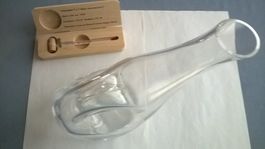 Carafe a décanter 1 litre et Thèrmomètre  a vin