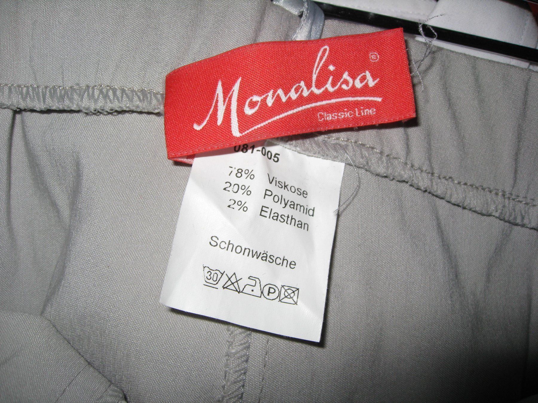 Pantaloni: Sommerhose MONALISA Gr. 40 hellgrau – Usato da Flüelen venduto da Diversicum-Textil 3