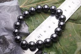 Hämatit      12mm   Kugel Armband   –Lot Adlun-