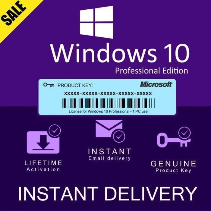 Microsoft Software: Windows 10 Pro Professionnel  Activation Garantie fast – Usato da Reconvilier venduto da Vizioteck