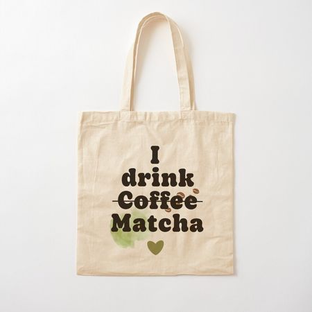 Stofftasche - I love Matcha - inkl. Versand