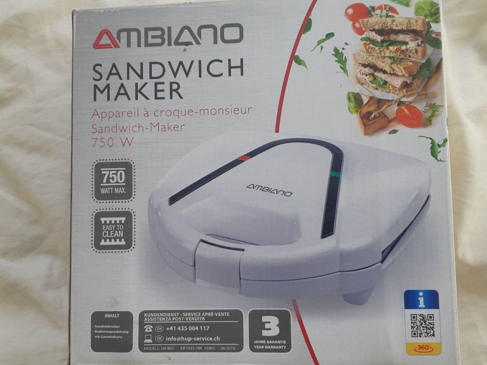 Sandwich Maker Ambiano Kaufen auf Ricardo