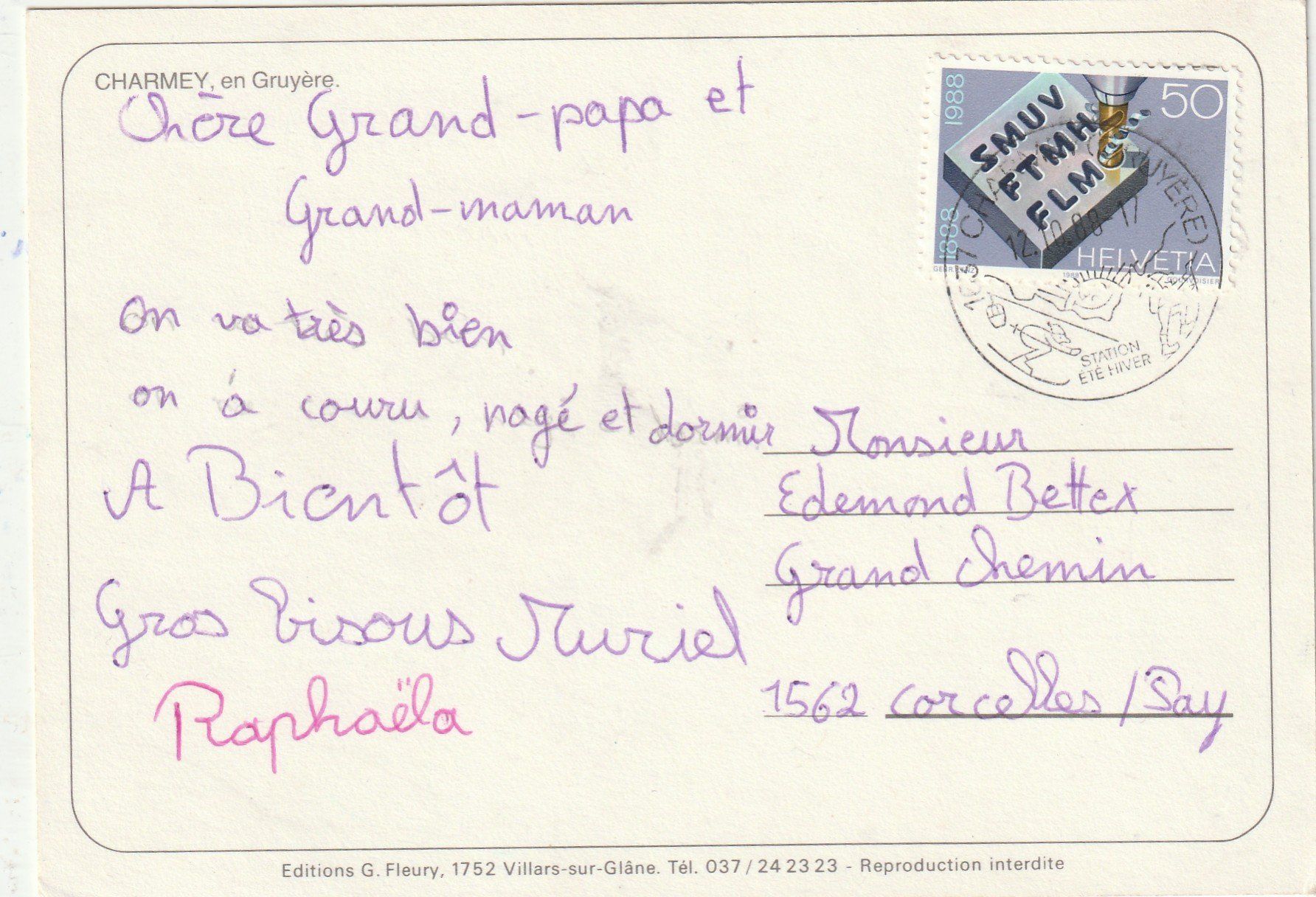 Cartoline postali: Champex – Usato da Lumbrein venduto da made02 1