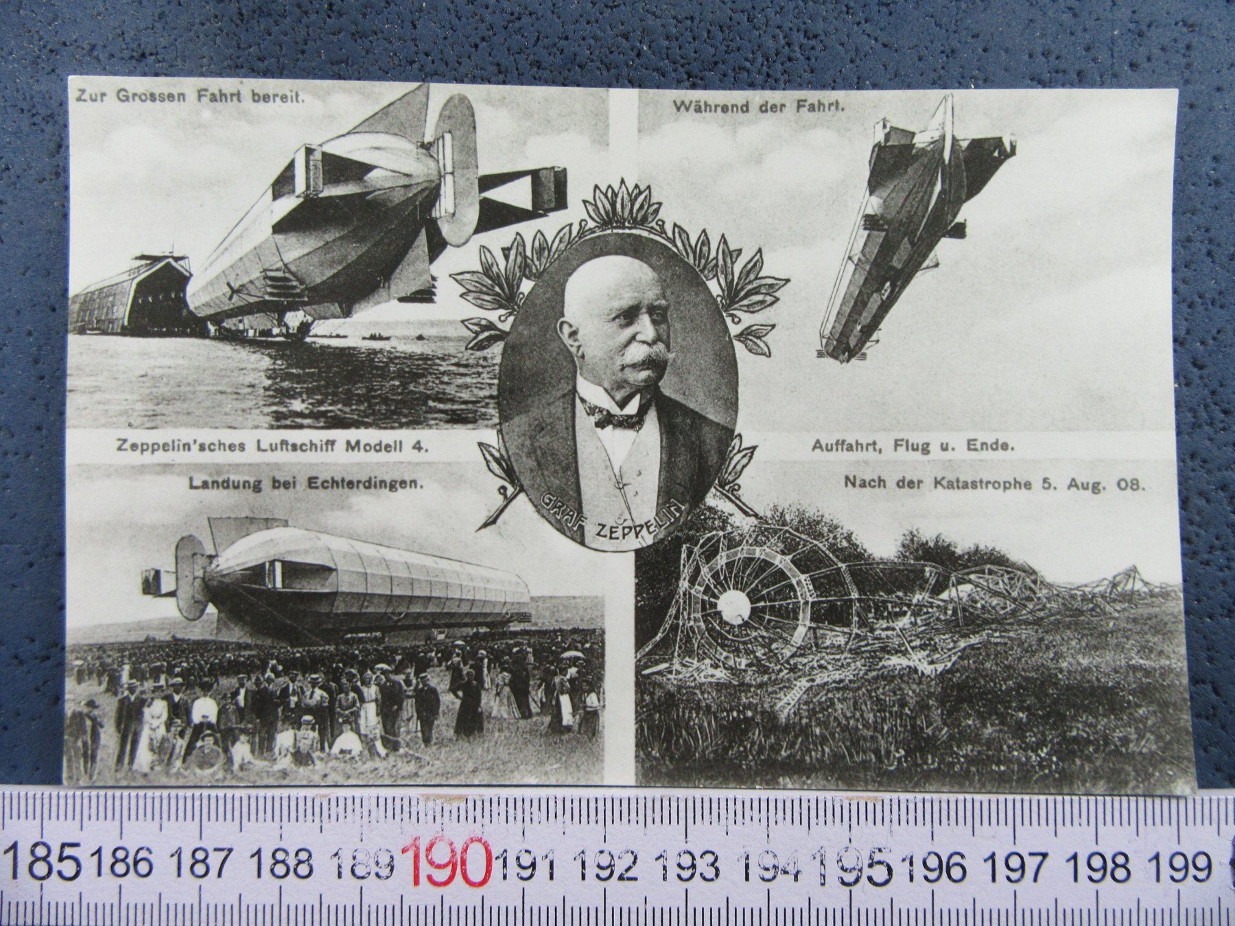 Cartoline postali: GRAF ZEPPELIN GESCHICHTE AK – Usato da Ettingen venduto da Hausi4711