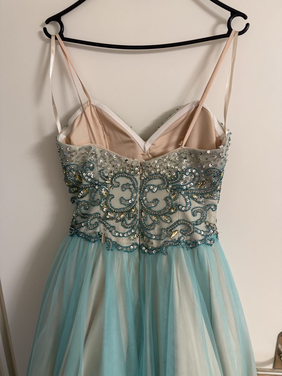 Kleider: Abendkleid Blau/Champagner – Gebraucht aus Bülach von Siar1 3