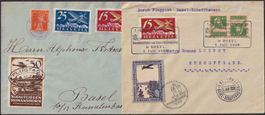 1924-1977, saubere FLUGBRIEFE + ZEPPELIN Sammlung in Album!