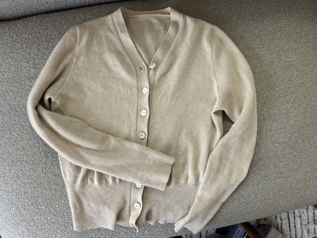 Cashmere Cardigan Beige - fast neu