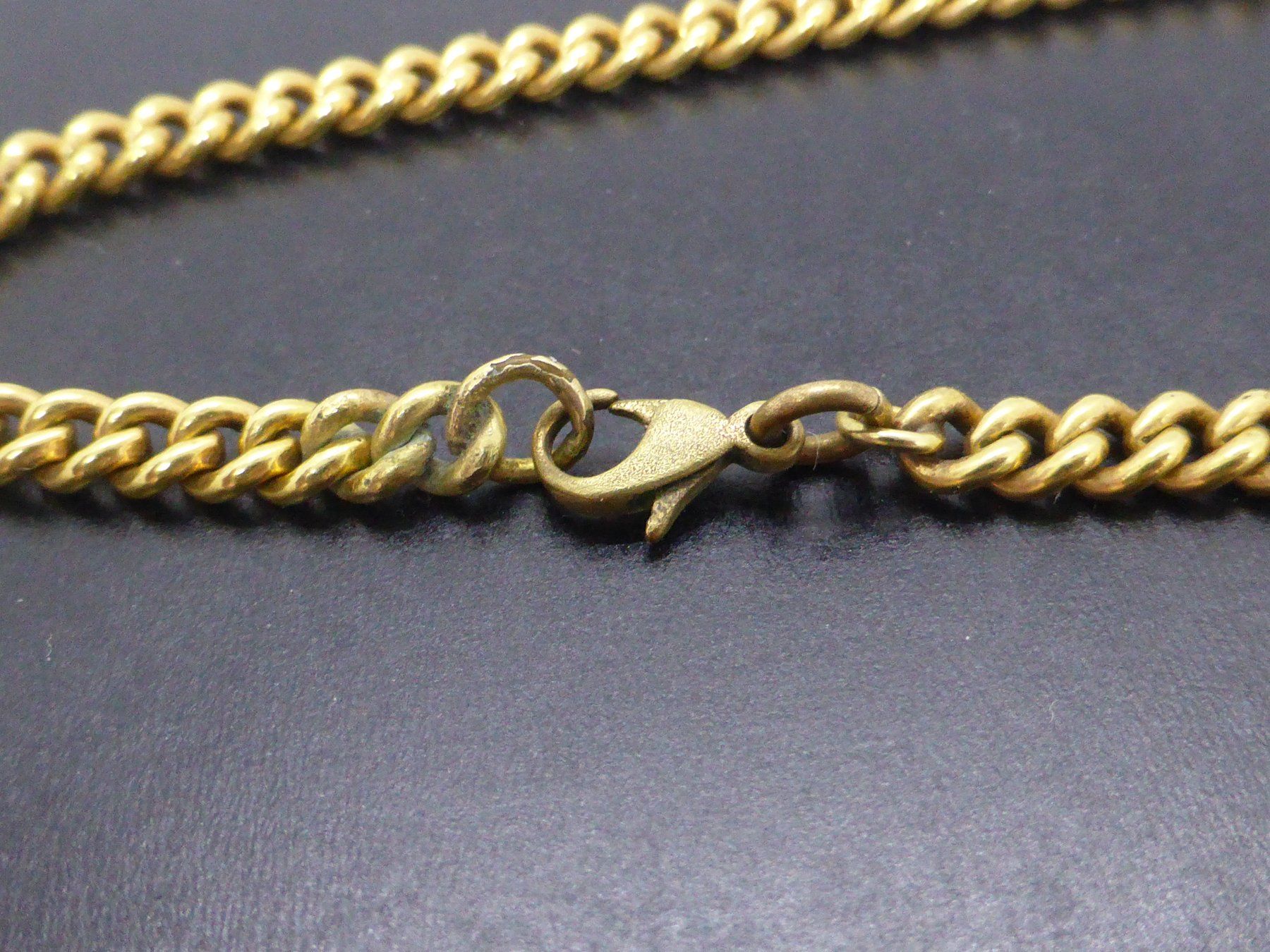 Catenine: Collier maille gourmette en plaqué or – Usato da Porrentruy venduto da Tic-Time 3