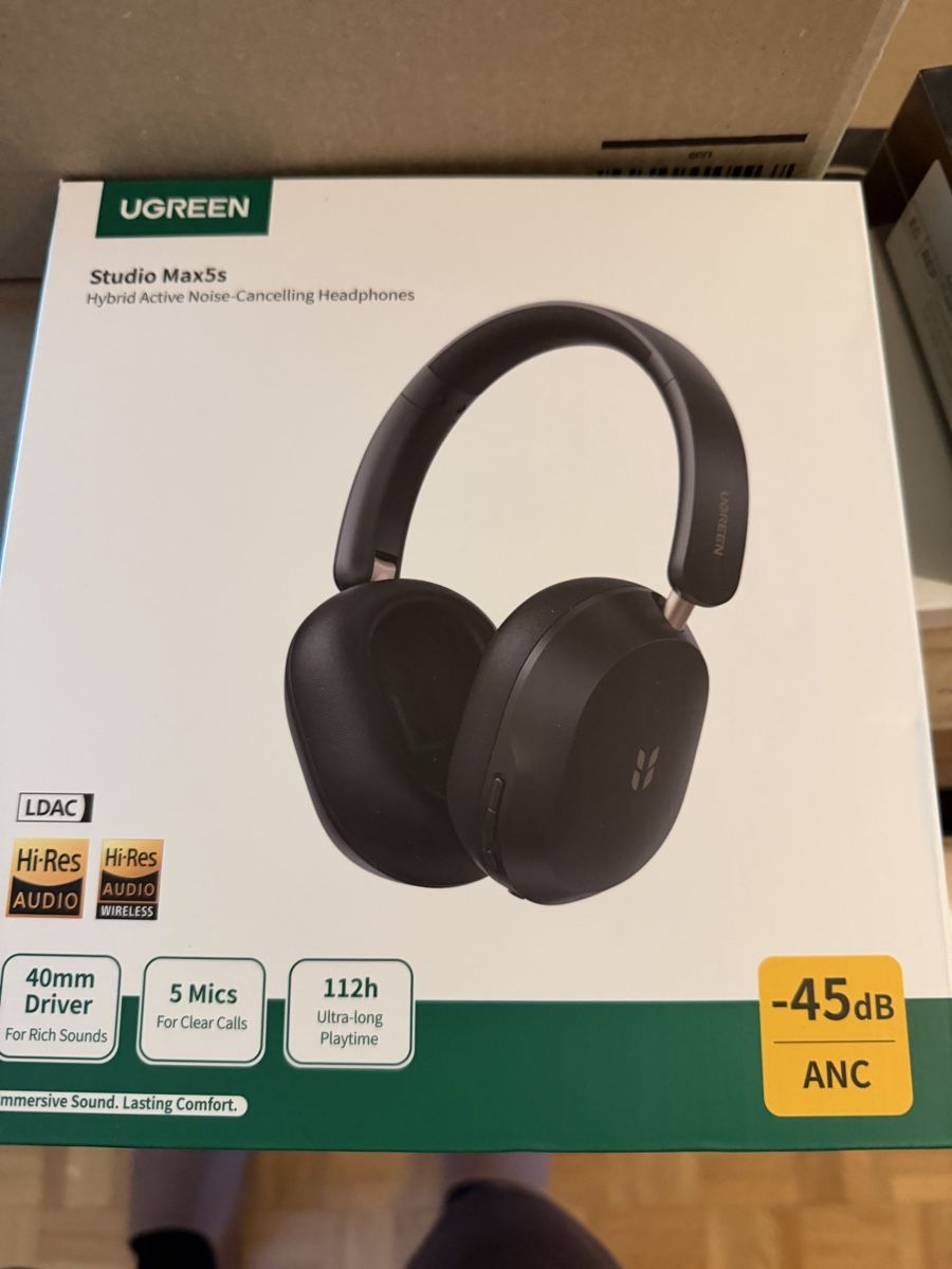 Ugreen Cuffie: Casque Bluetooth UGREEN HiTune Max 5s Noir Neuf – Nuovo e nell'imballaggio originale da Lausanne venduto da gio_qwg7