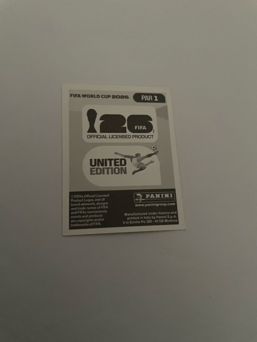 Panini Sammelbilder & Trading cards: FIFA WM 2026 Paraguay PAR 1 – Neu (gemäss Beschreibung) aus Winterthur von Cobraforce 1