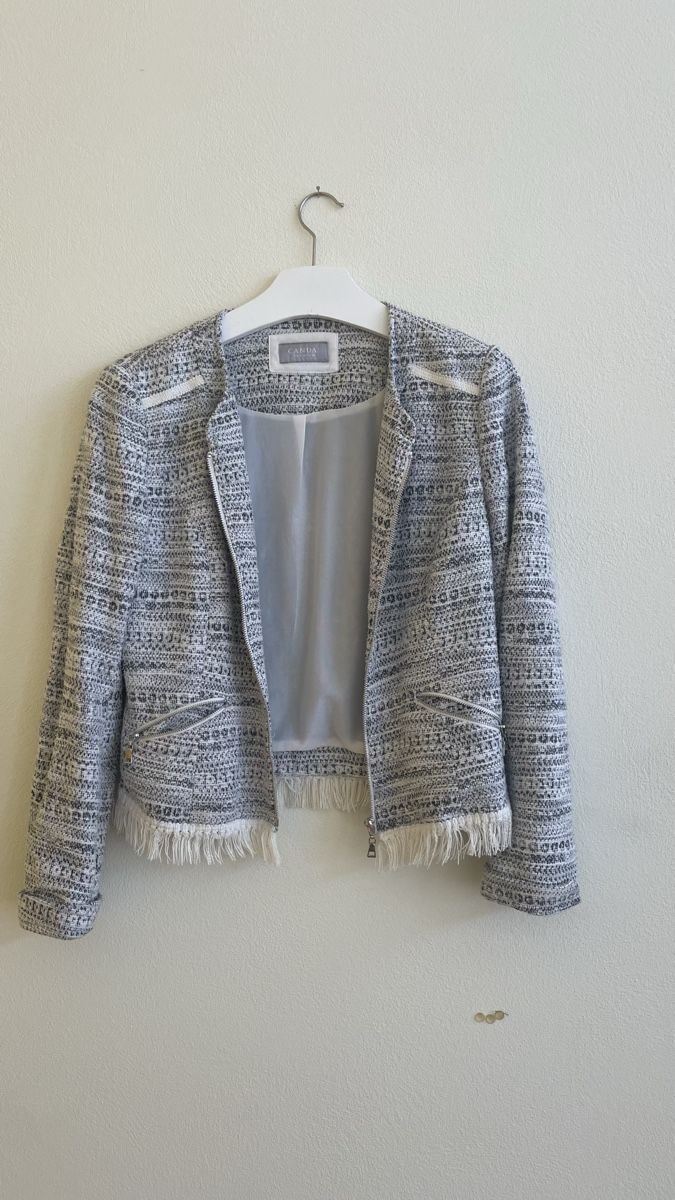 Giacche: Hübsche Sommerjacke, grau weiss gemustert – Usato da Roggwil BE venduto da R..