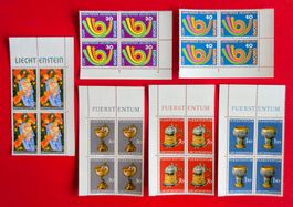 LIECHTENSTEIN 510 526-528 -530 VIERERBLOCK 1973** POSTFRISCH
