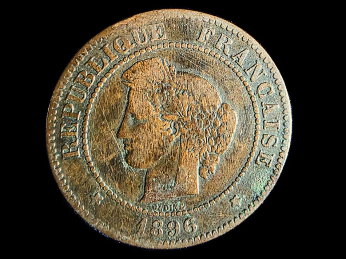 Tutti le monete: FRANKREICH 5 CENTIMES 1896 A – Usato da winterthur venduto da CoinPassion