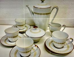 Vintage Kaffeegeschirr 13 stk.Edelstein Bavaria Germany 1950
