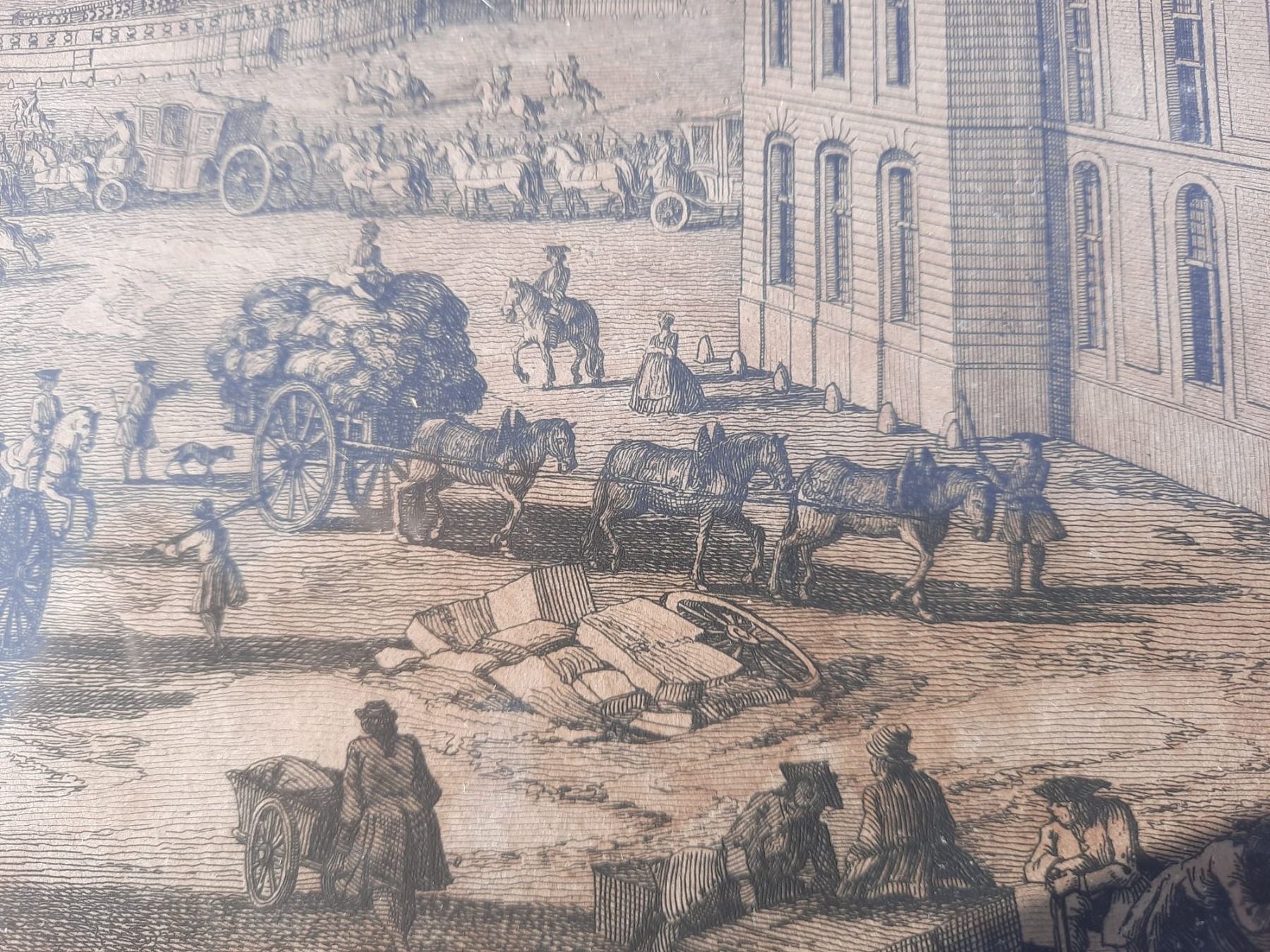 Incisioni: Ancienne gravure de Jacques Rigaud cadre bois doré – Usato da Chamoson venduto da Rbma 2