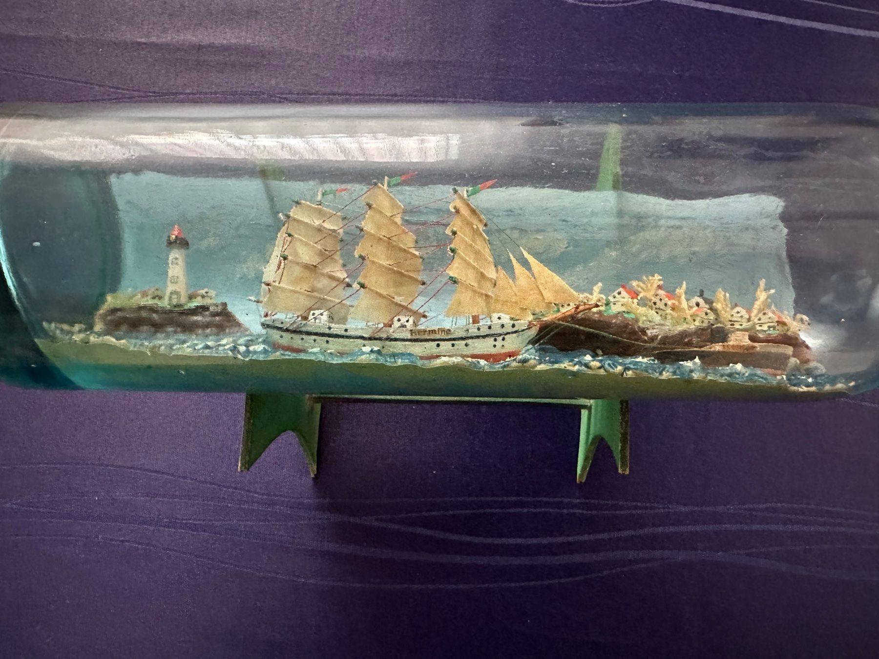 Kit di modellismo & Modellini statici: Buddelschiff / Flaschenschiff Diorama Hermine mit Schlepper – Usato da Steffisburg venduto da bwt56 7