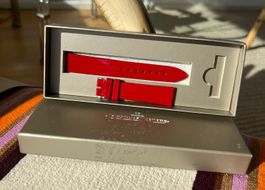 Bracelet Jaeger‑LeCoultre cuir vernis rouge 16 mm – neuf