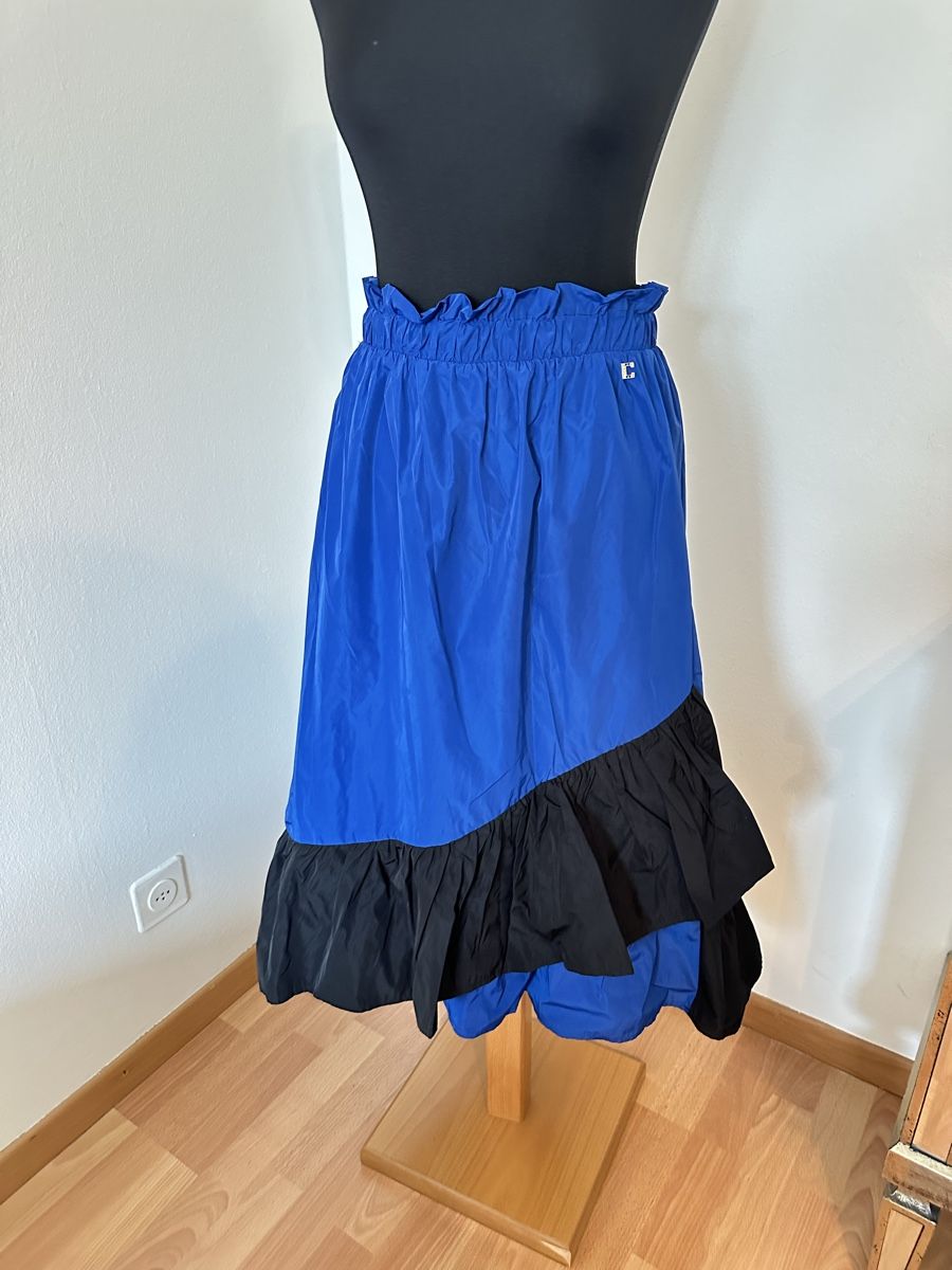 Gonne: Coconuda Blue & Black Ruffle Skirt – Usato da Murgenthal venduto da mar_q2yf