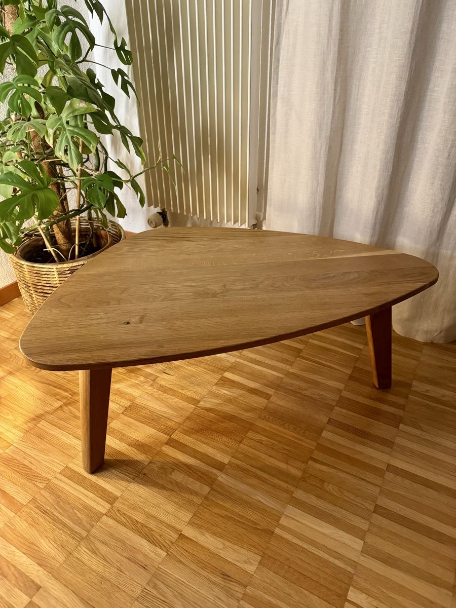 Pfister Tavoli: Table basse design scandinave bois massif  – Usato da Moutier venduto da MajoretteMuffin