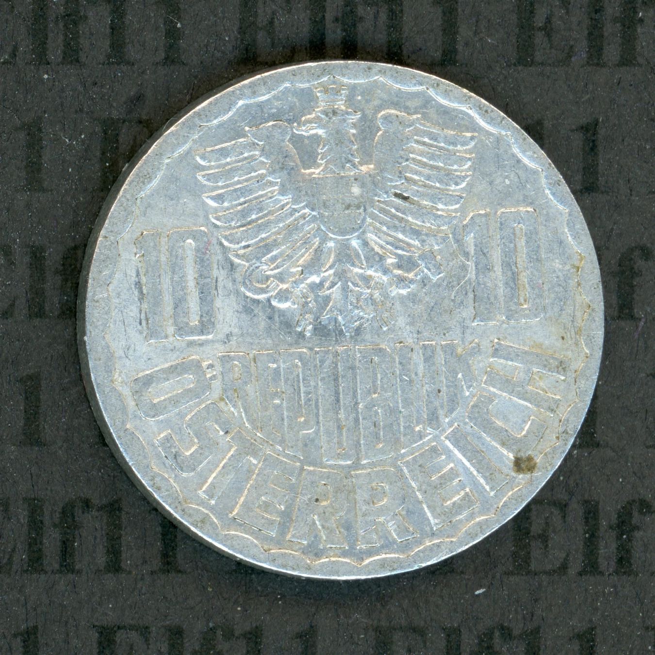 Tutti le monete: ATS___0.10 1957 ss 10 Groschen – Usato da Widnau venduto da Elf11 1