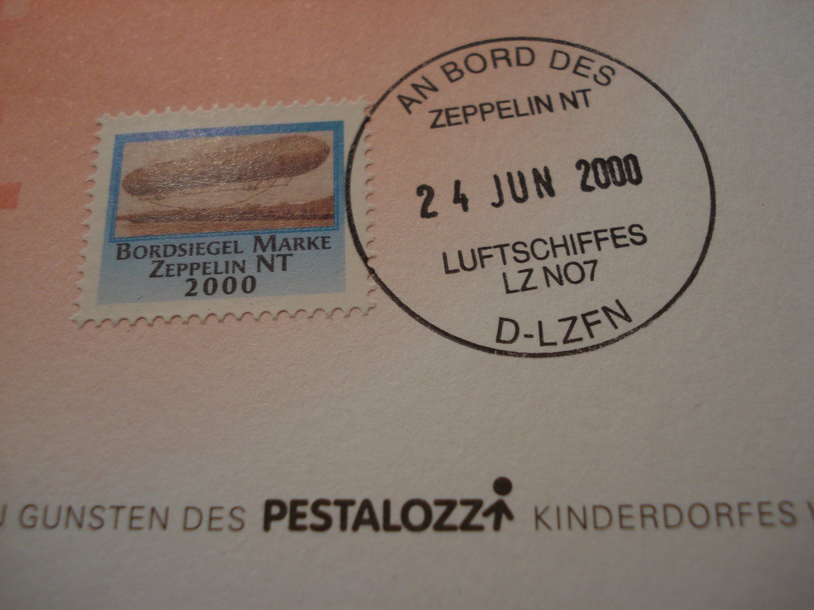 Tous les timbres: Zeppelinbrief von der NABA 2000 St Gallen. mit Bordsiegel – D'occasion à Niederwil AG par morostahu 1