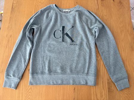Felpa Calvin Klein Jeans grigia