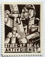 Soldatenmarke 2.WK, Stabskp Gebirgs Füs Bat 44, Wi Inf 337