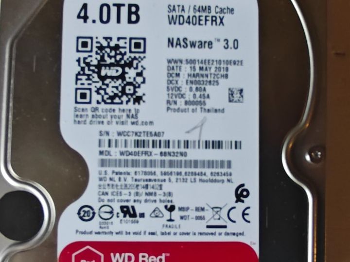 Western Digital Dischi rigidi: WD 4TB NAS Festplatte WD40EFRX – Usato da Dübendorf venduto da tho_v2cs 3