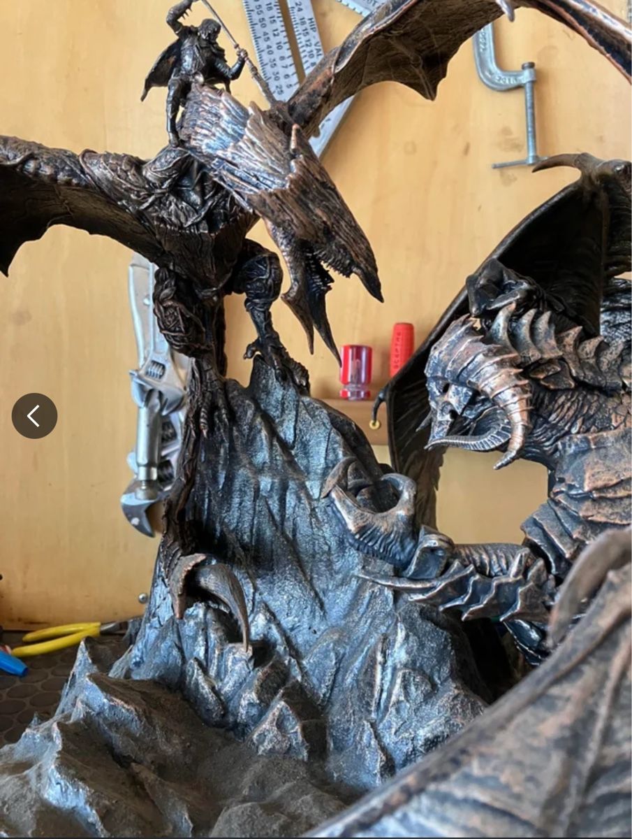 Statuette: Herr der Ringe Statue Drache mit Balrog – Nuovo (secondo la descrizione) da Rüttenen venduto da Halter_58 3