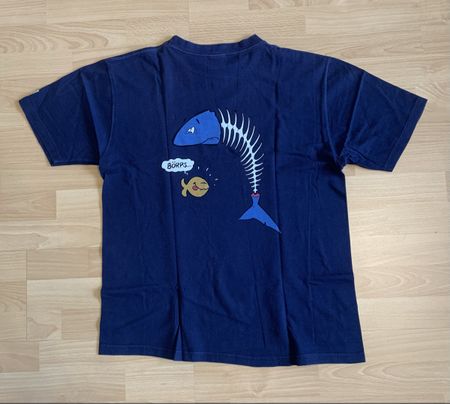 T-shirt bleu marine iQ taille L - drôle et unique!