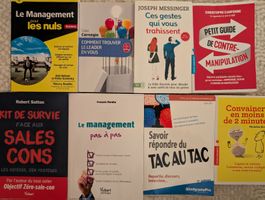 Lot de 8 livres de développement personnel & management