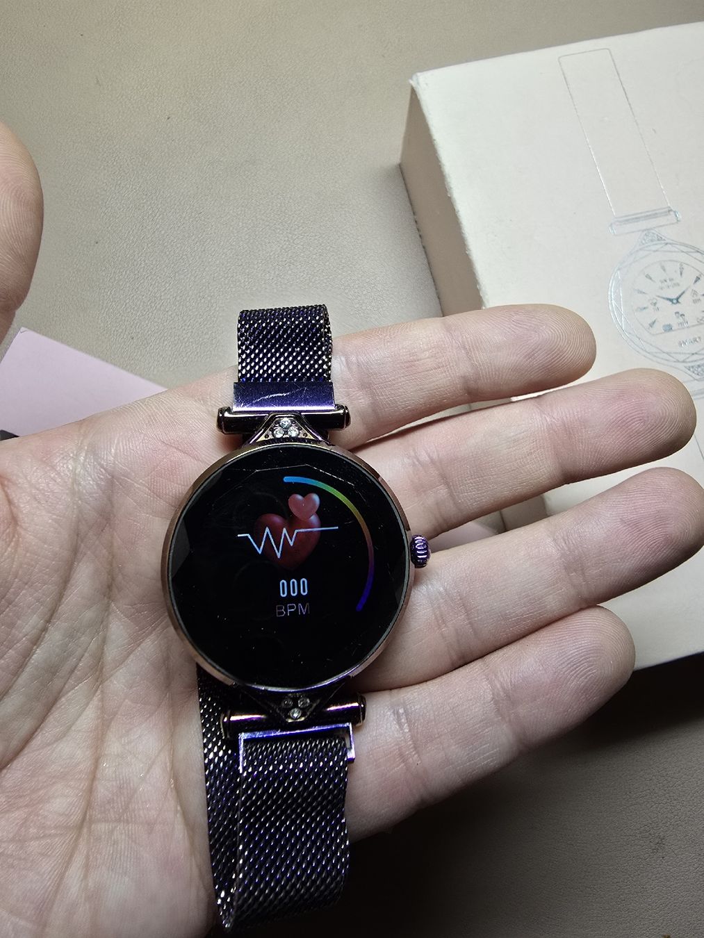 Smart Smartwatch: Elegante Smartwatch mit Metalarmband – Gebraucht aus Nidau von Biohoney 4
