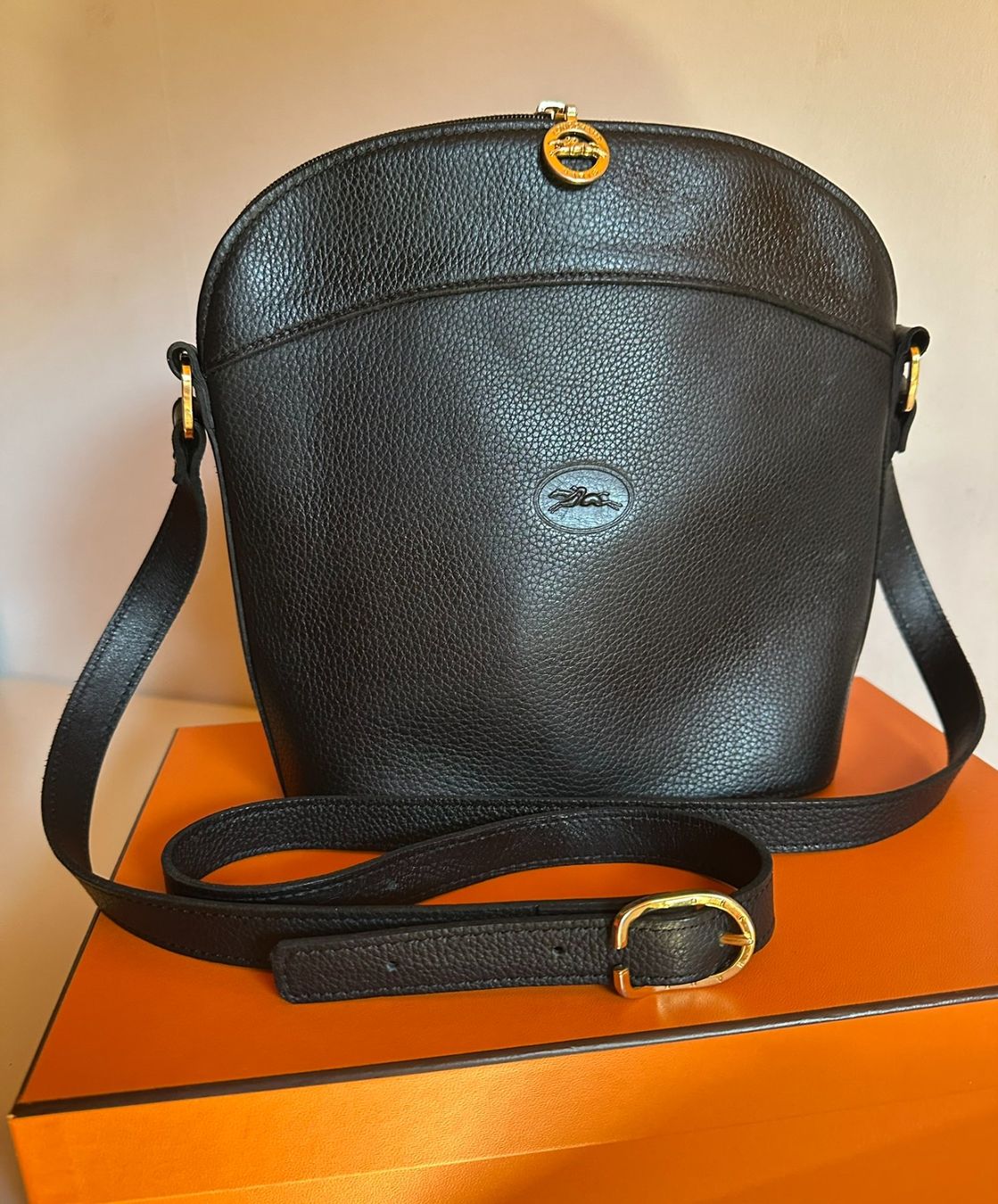 Longchamp Borse da donna: Longchamp Sac vintage luxe noir – Usato da Bernex venduto da euma1976