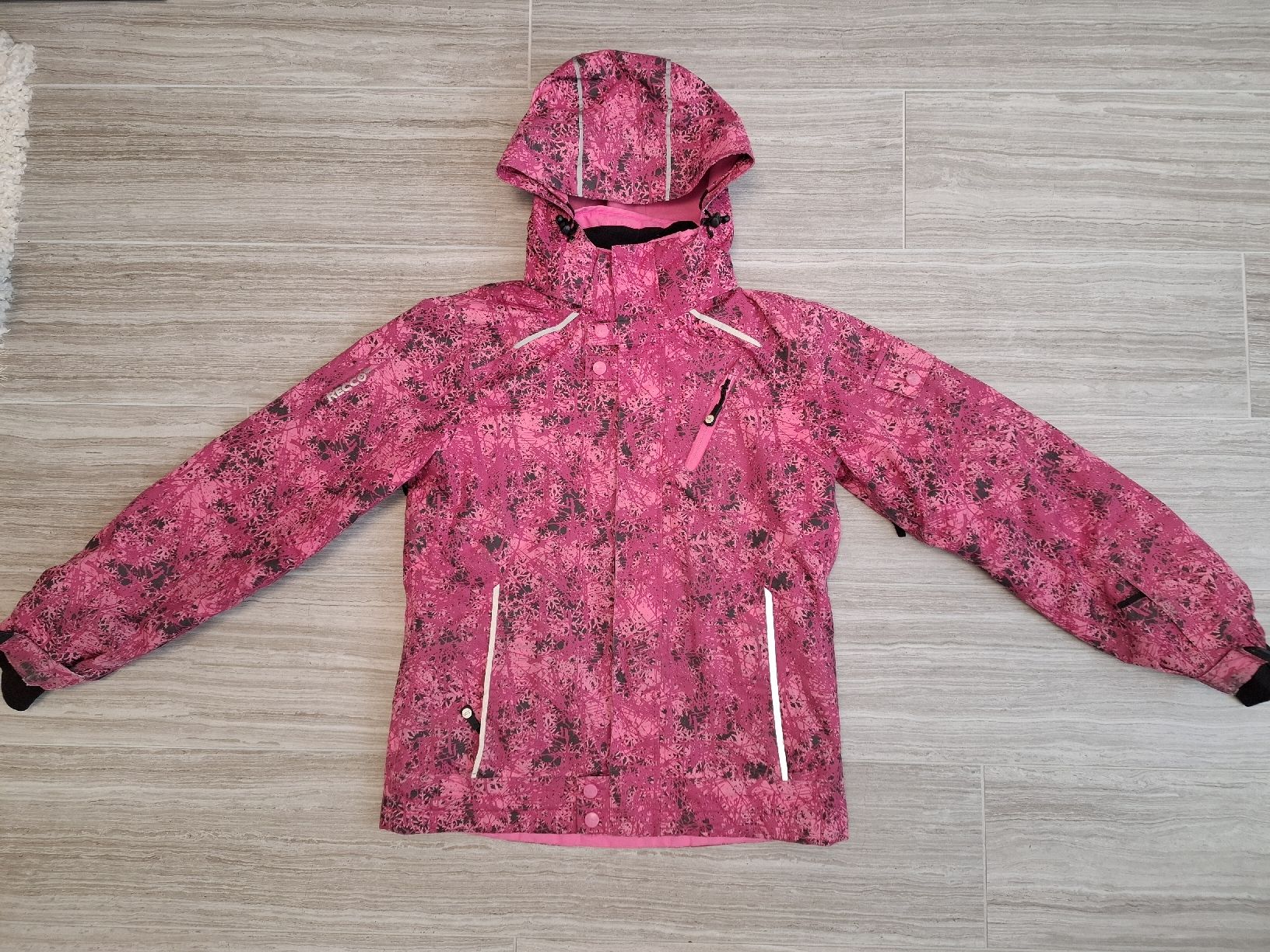 Veste De Ski Mountain Warehouse Fille 9-10 Ans – Rose Imperméable