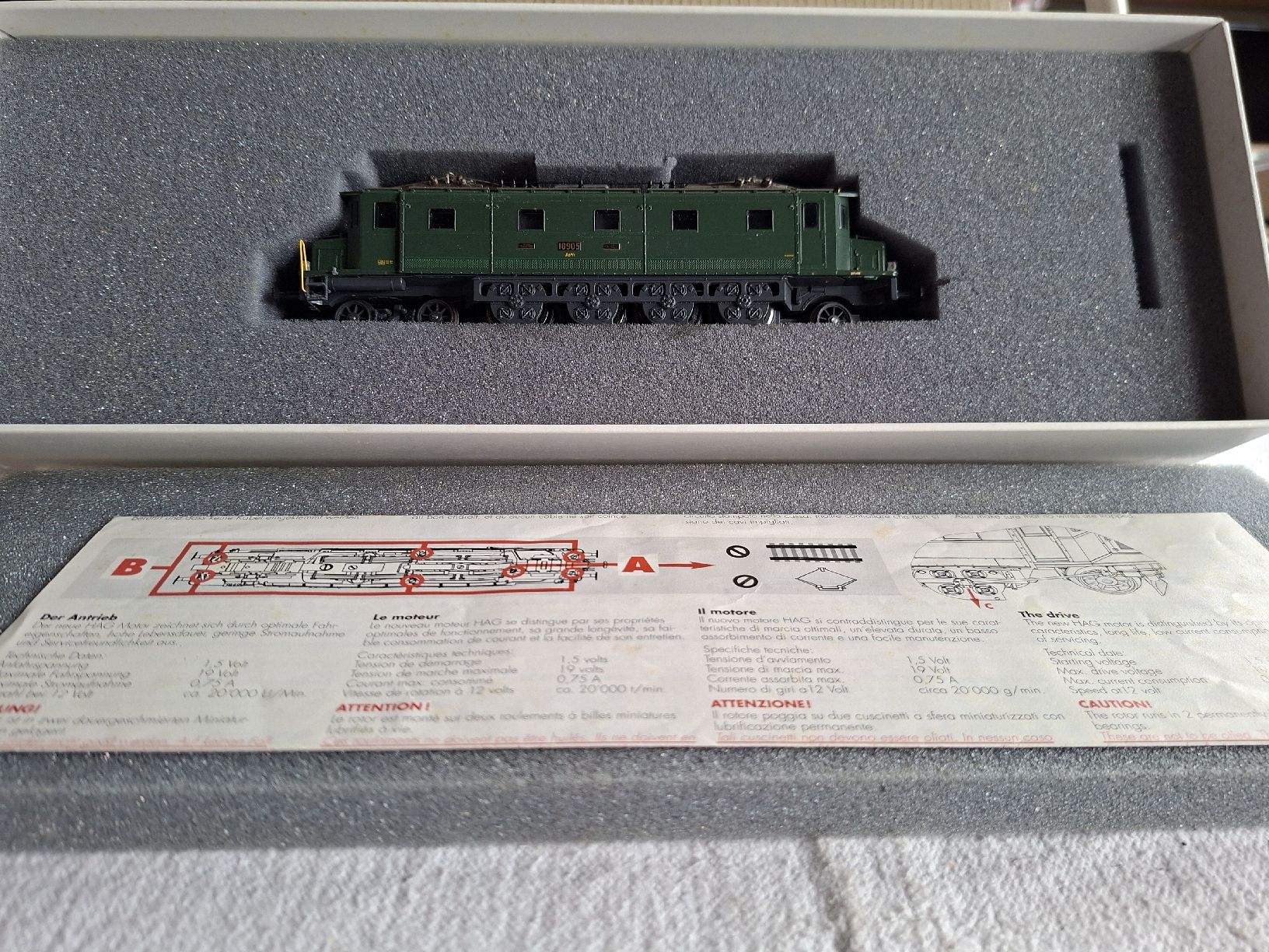 Hag Modellini di ferrovie: HAG Ae 4/7 SBB Grün AC Nr. 138 – Usato da Lohn-Ammannsegg venduto da schwerti53 1