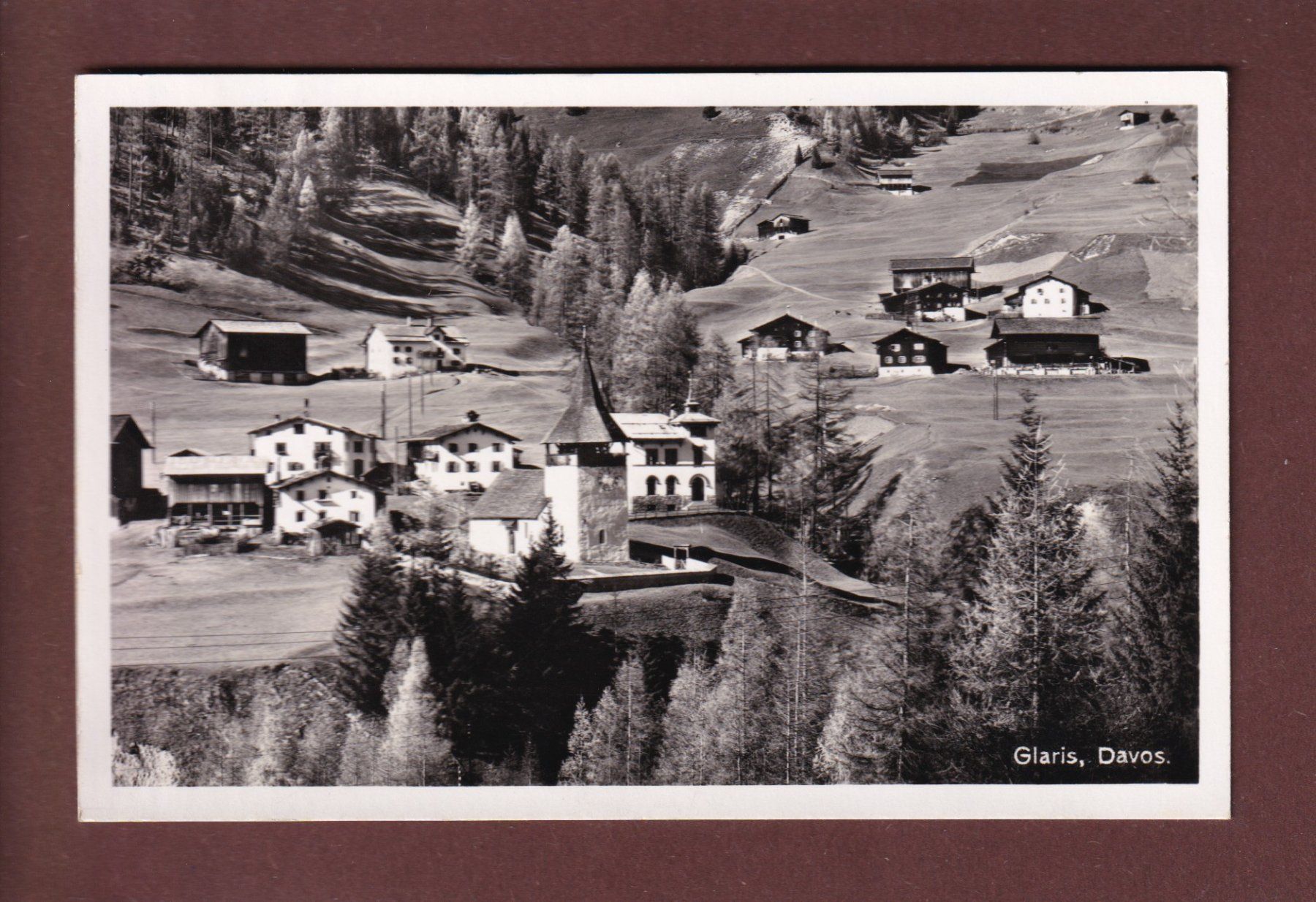 Ansichtskarten: DAVOS - GLARIS - 1940 – Gebraucht aus Pully von nicecards