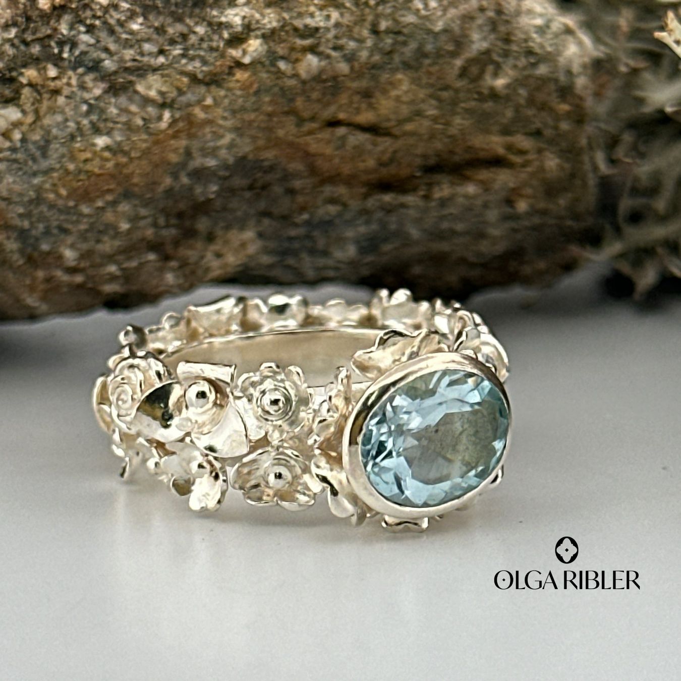 Olga Ribler Anelli: Statement Aquamarin Silber Ring 925 Grösse 53 – Nuovo (secondo la descrizione) da Luzern venduto da Schmuckoutlet 6