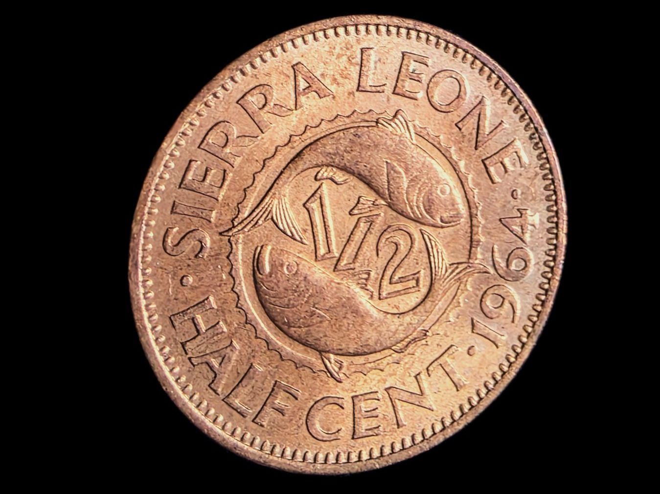 Alle Münzen: SIERRA LEONE 1/2 CENT 1964 – Gebraucht aus Winterthur von Creso70