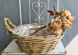 Shabby- chic Korb gross