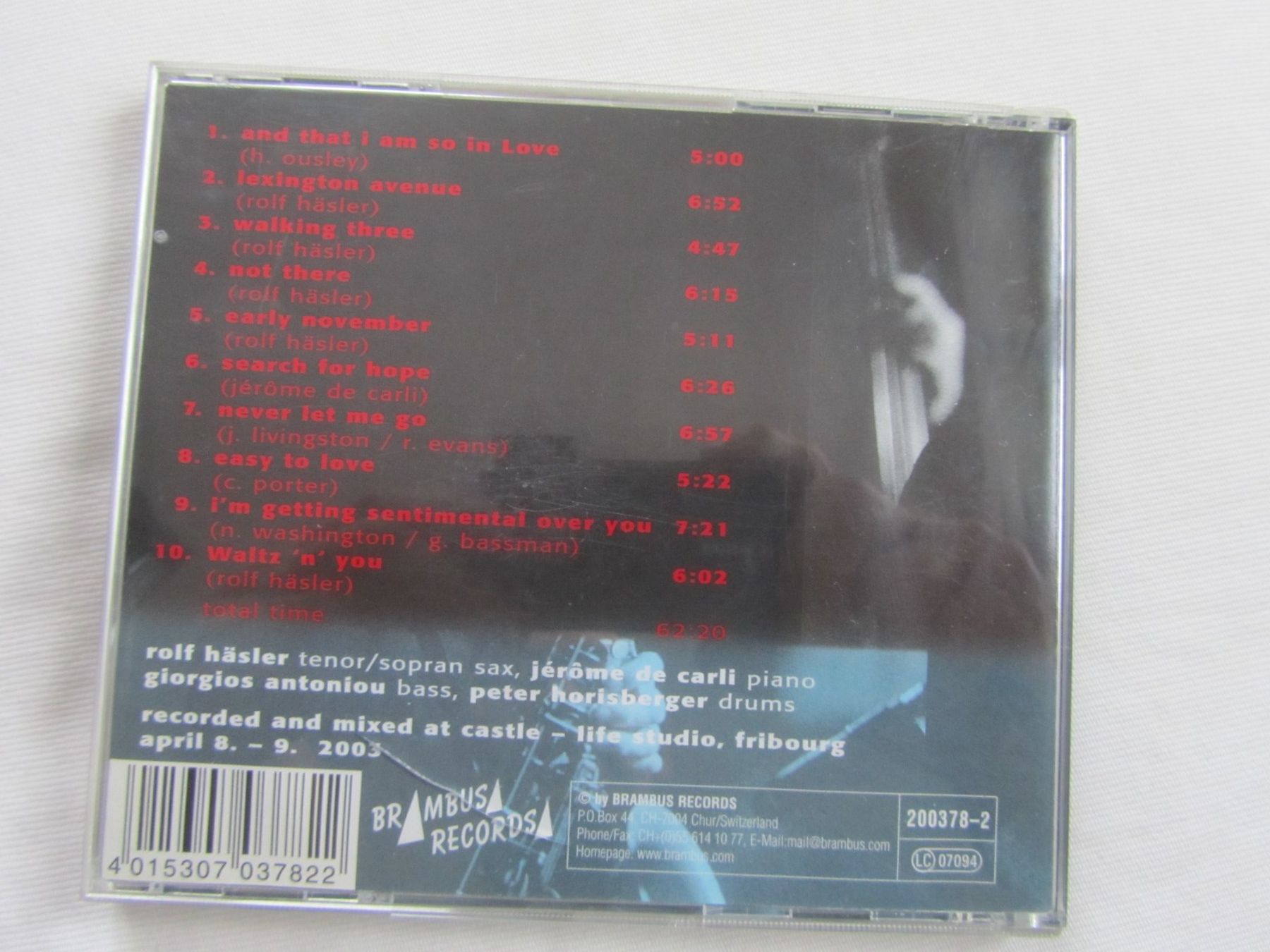 CD: ROLF HÄSLER QUARTET:   Walking Three – Usato da Seengen venduto da mikelele 1