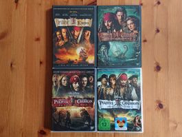 FLUCH DER KARIBIK 1 bis 4 auf DVD Disney