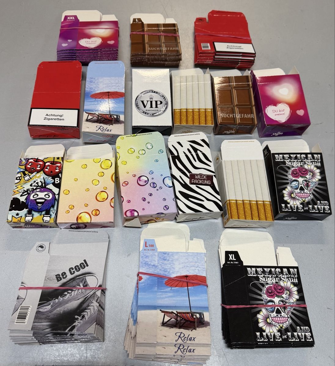 Sonstige Tabakwaren: Diverse Zigaretten Etuis Sammlung, Neu – Neu und originalverpackt aus Interlaken von Skandalpreis 4