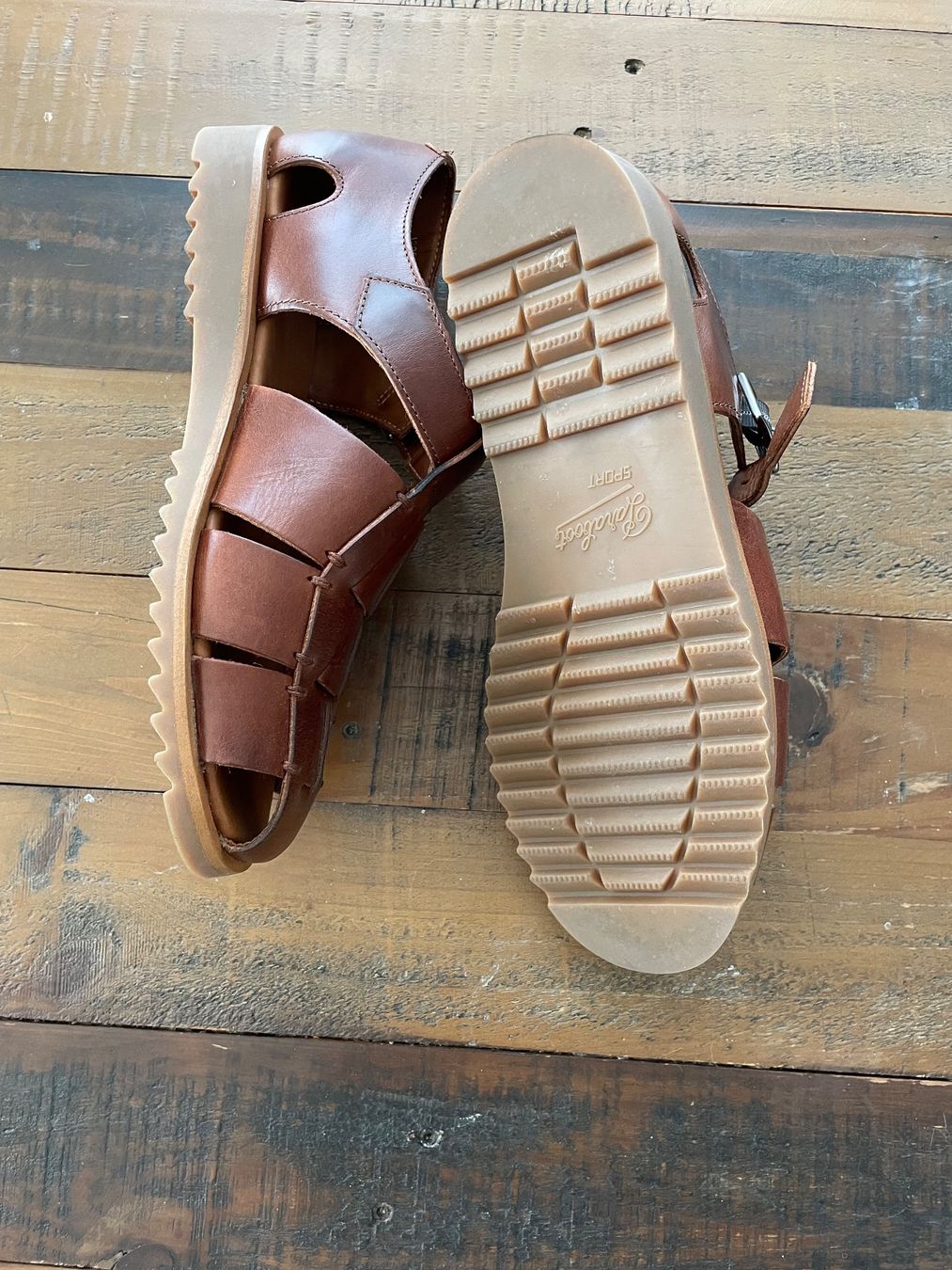 Paraboot Chaussures hommes: Paraboot Pacific Sandalen (Nuewertig) Braun, Größe 8 oder 42 – D'occasion à Zürich par Braden 3