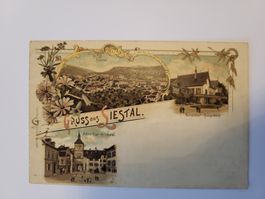 Ansichtskarte Gruss aus Liestal gelaufen Jahr 1897