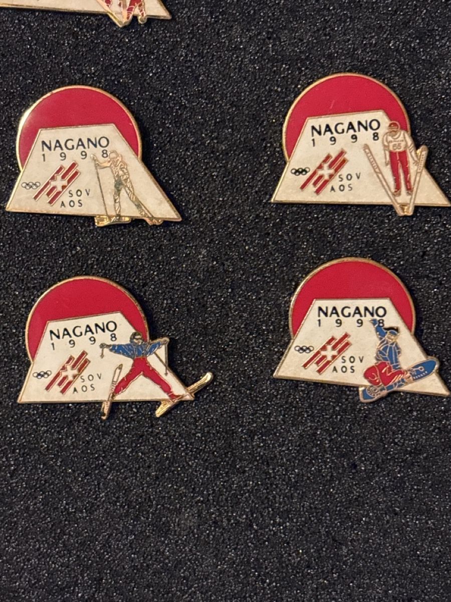 Placchette & Badge: Nagano 1998 Olympia Pins, Selten – Usato da Matzingen venduto da Old-Shop 2