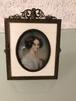 Edle Porträtminiatur „Auguste Strobl“