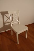 IKEA INGOLF Stuhl weiss – Massivholz, fast wie neu