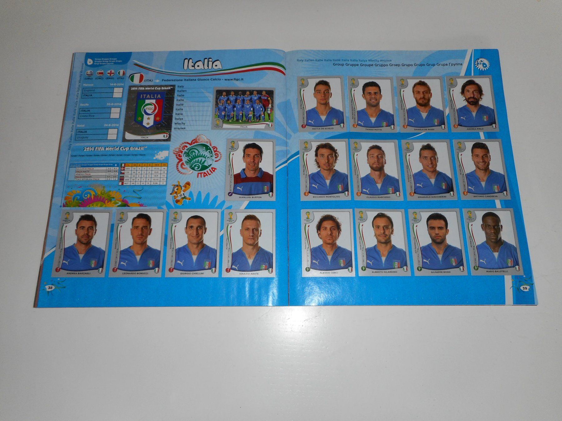 Panini Alben: Panini WM Album Brasil 2014/14 Nr.3 komplett – Gebraucht aus Cham von Paniniworld 5