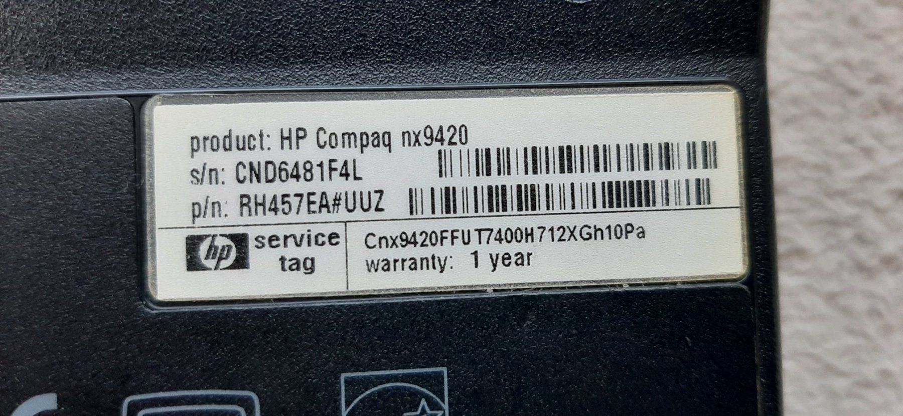 Hewlett Packard Notebook: HP Compaq NX9420 für Bastler oder Teile – Difettoso da Magden venduto da Gold-Adler 4