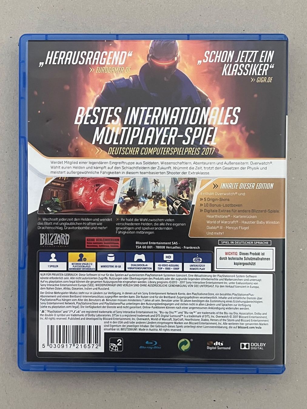 Giochi: Overwatch – PS4 – Usato da Alterswil FR venduto da czRtdXg 1
